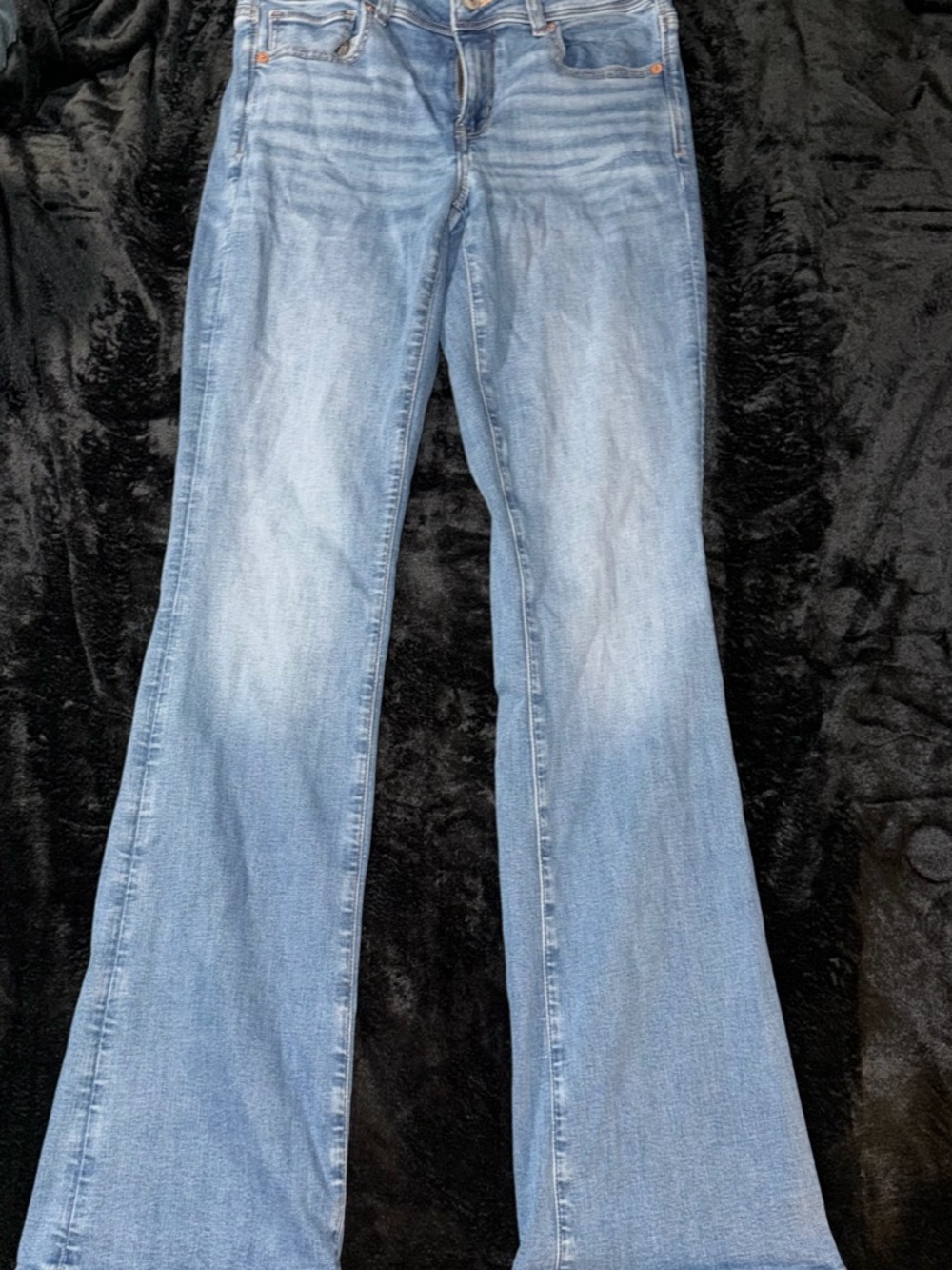 American eagle light wash kick boot jeans
